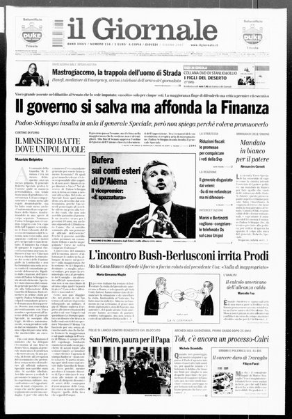 Il giornale : quotidiano del mattino